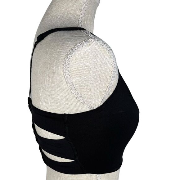 Savage X Fenty Black Wildcat Strappy Sexy Cropped Longline Tank Top - Picture 8 of 11